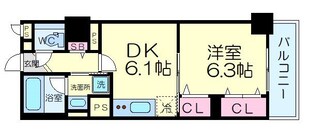 江坂駅 徒歩5分 4階の物件間取画像
